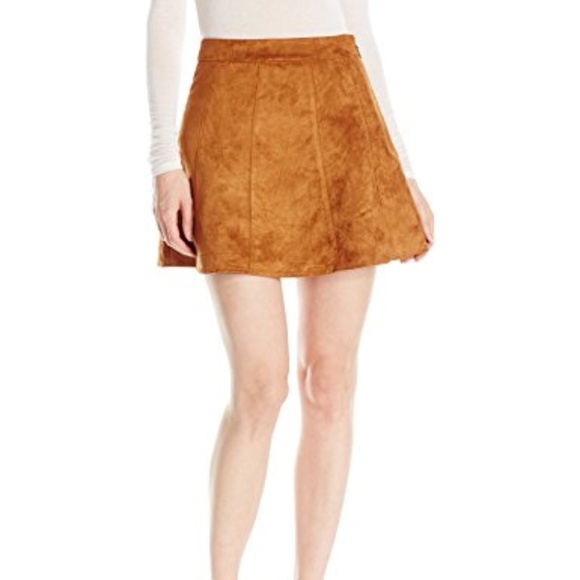 BCBGeneration Dresses & Skirts - NWT BCBGeneration Faux Suede Seamed A-line Skirt